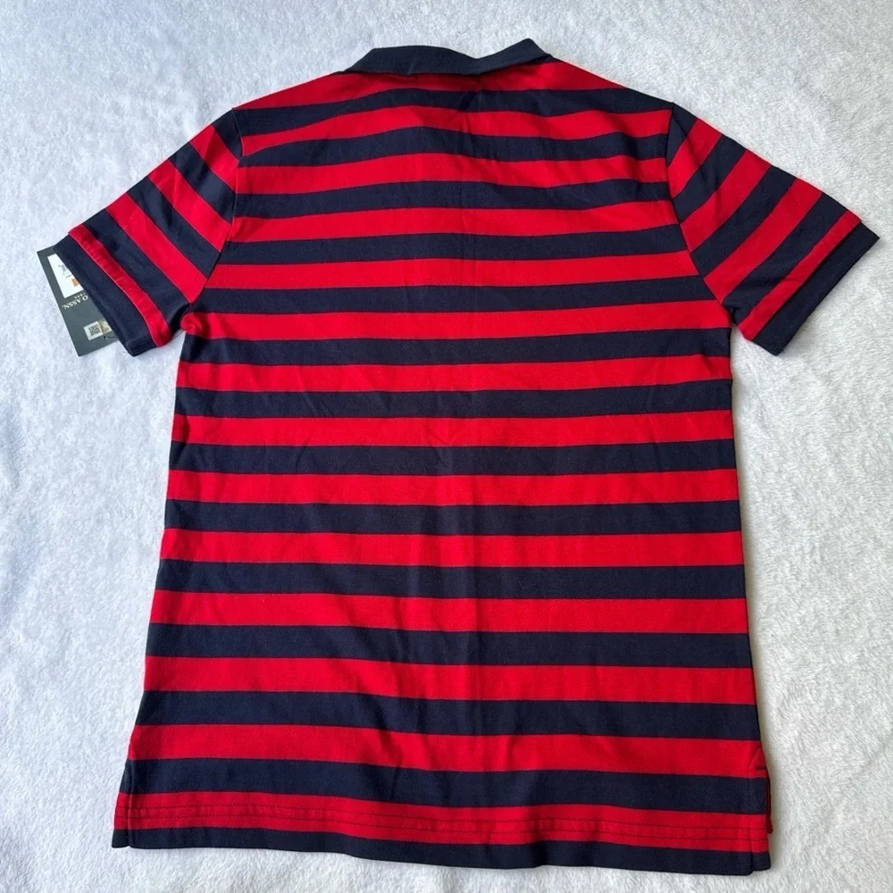 NEW U.S. Polo Assn. Kids Polo in Red and Navy Stripes